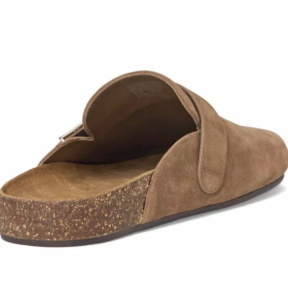 Tory Burch Suede Mellow Mule – River Rock - Picture 3 of 9